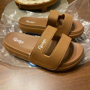 Floopi Women's Summer Double Strap Slide Sandal size 8